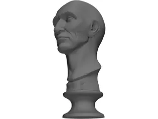 Old Man Head 3D Model