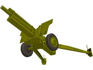 Canadian Howitzer 105mm 3D Model