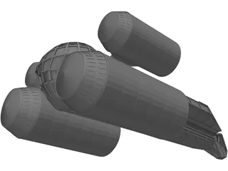 Spaceship Cargo 3D Model