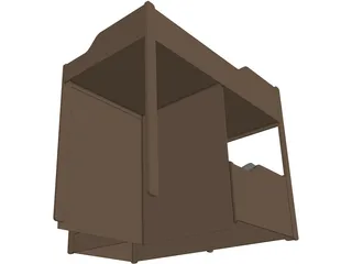 Bunk Bed 3D Model