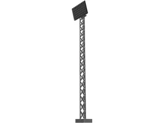 Stadium Light 3D Model