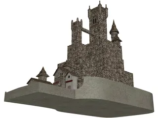 Gothic Castle 3D Model
