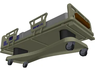 Hospital Bed 3D Model