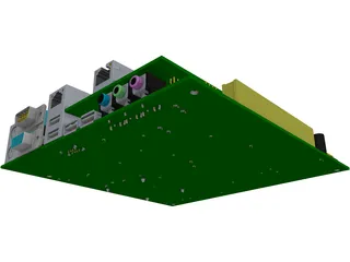 Motherboard Mini ITX 3D Model