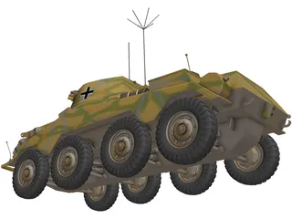 Panzerspahwagen Sd.Kfz. 234 Puma 3D Model