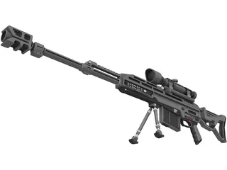 Coalition Rifle 3D Model