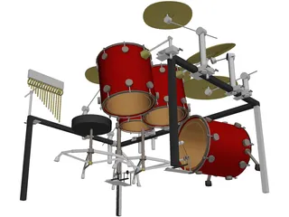 Drum Set 3D Model