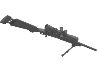 M24 Sniper Rifle 3D Model