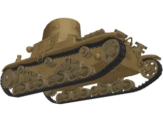 Fiat M11/39 3D Model