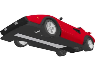 Lamborghini Countach LP500 3D Model