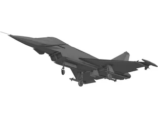 Eurofighter 2000 3D Model