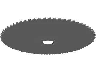 Table Saw Blade 10 inch 3D Model