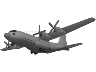 Lockheed C130 Cargo Plane 3D Model