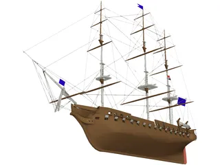 Constitution Ship 3D Model