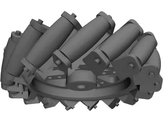 Mecanum Wheel 3D Model