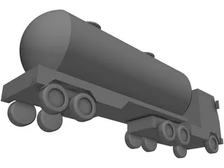 Cement Truck 3D Model