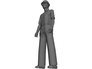 Worker 3D Model