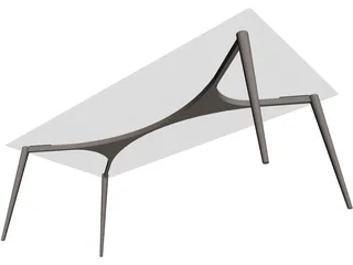 Table Airy Retro 3D Model