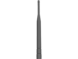 Antenna 800 MHz Whip 3D Model