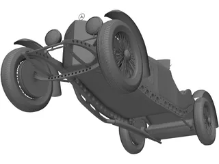 Mercedes-Benz Sport Coupe (1929) 3D Model