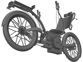 Recumbent Electric Bicycle 3D Model