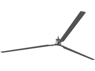 Helicopter Rotor 3D Model