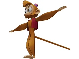 Abu the Monkey 3D Model