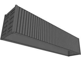 Shipping Container 40` 3D Model