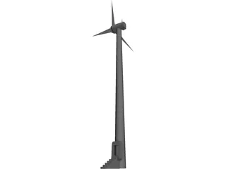 Wind Turbine 3D Model