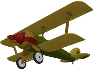 Heinrich Pursuit Fighter 3D Model