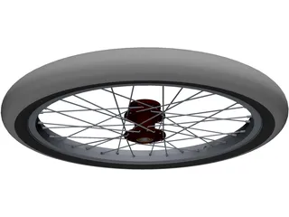 Trike Front Wheel 18 inch 3D Model