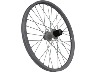 Rear Wheel 20 Inch 3D Model