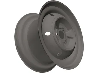 Tata Nano Wheel 3 Lug 3D Model