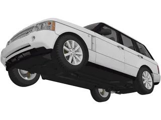 Range Rover Supercharged (2008) 3D Model