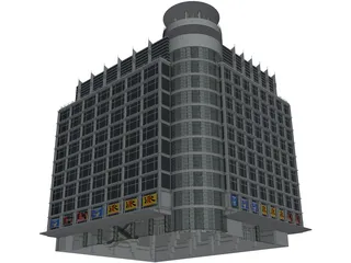 Departement Store of Modern Building 3D Model