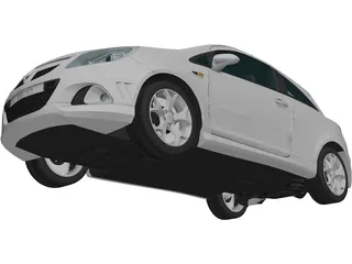 Opel/Vauxhall Corsa VXR (2009) 3D Model