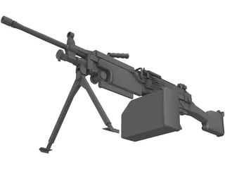 M249 LMG 3D Model