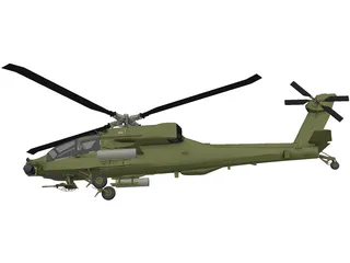 Boeing AH-64A Apache 3D Model