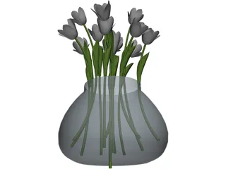 Flower White 3D Model