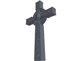 Scottish Celtic Cross 3D Model