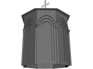 Church Tower 3D Model