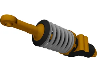 Formula Renault 3.5 Rear Suspension Damper 3D Model