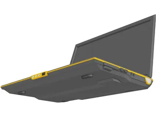 Toshiba Laptop 3D Model