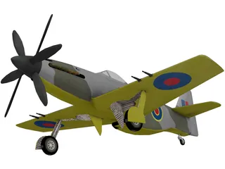 Martin Baker MB 5 3D Model