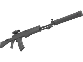 AN-94 3D Model