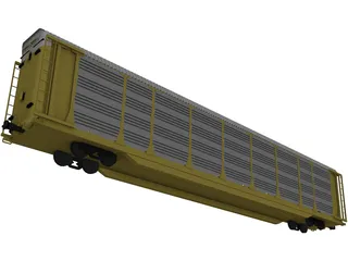 Railroad AutoCarrier 3D Model