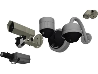 Security Cameras Set 3D Model