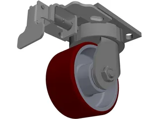 Caster Wheel 700 kg 3D Model