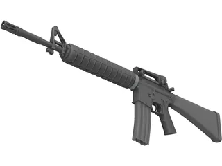 M16A2 3D Model