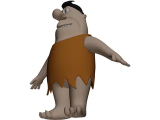 Fred Flintstone 3D Model